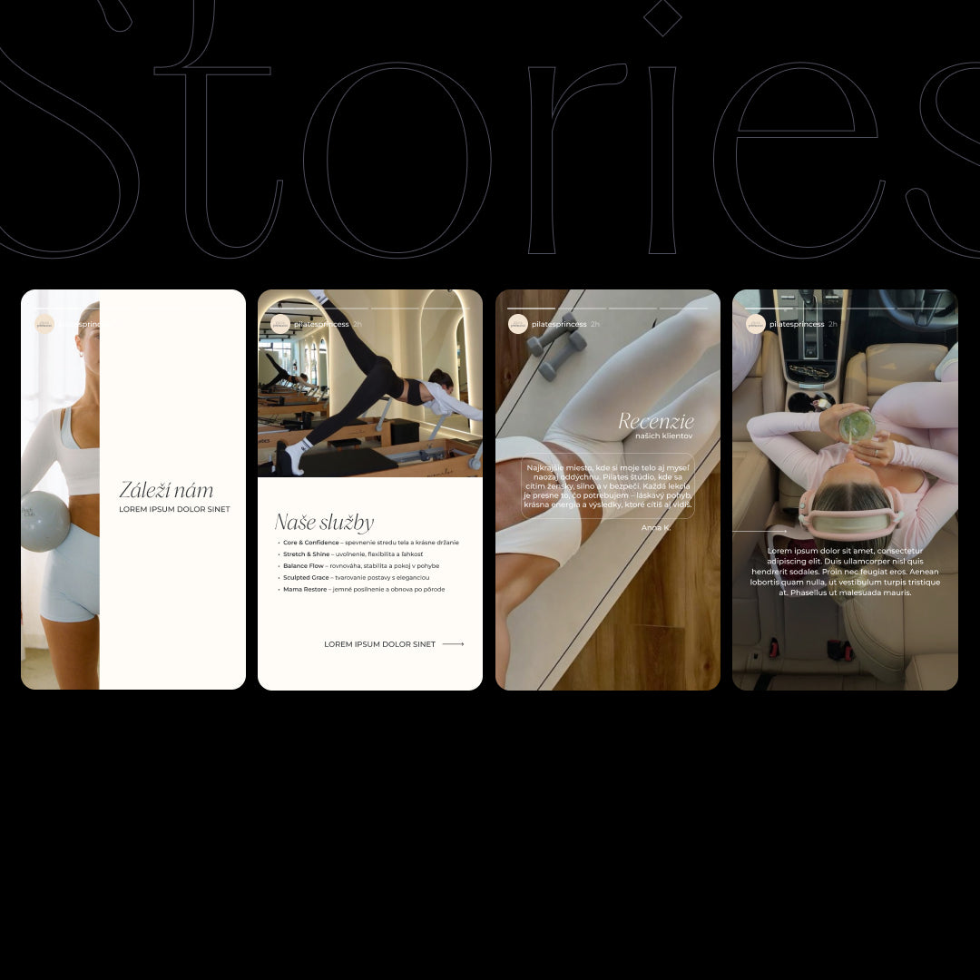 Pilates - Vizuálna identita