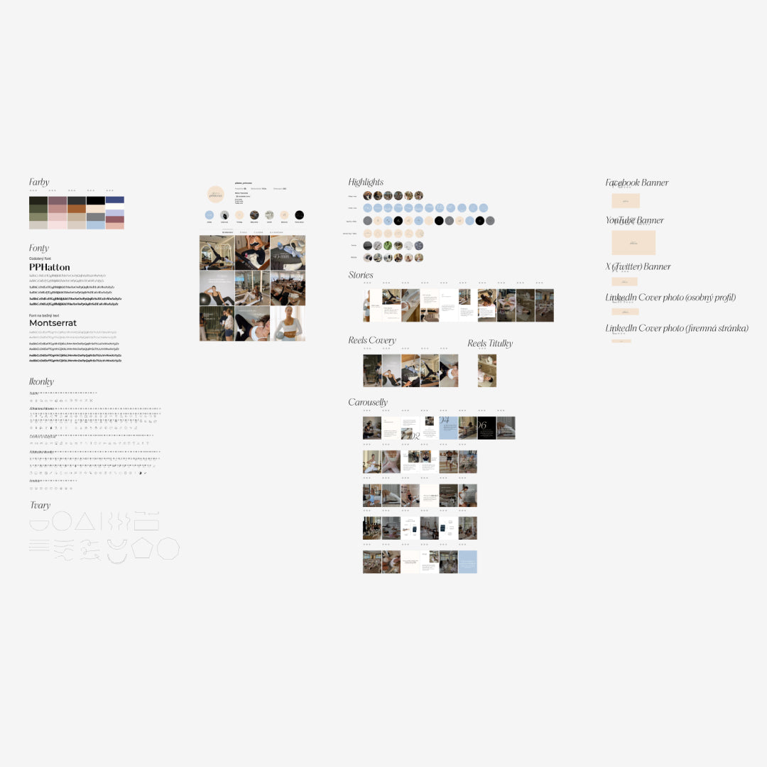 Pilates - Vizuálna identita