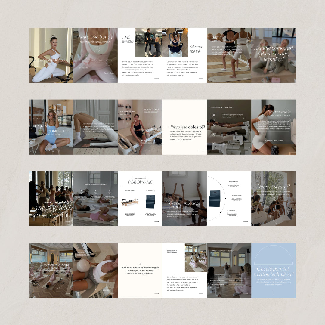 Pilates - Vizuálna identita